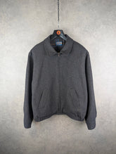Pendleton Jacket Mens XL Extra Large Grey Vintage 70s Wool Harrington